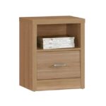 CALIBER Κομοδίνο με 1 Συρτάρι + 1 Ράφι, Απόχρωση Sonoma Oak κωδ. 0706-Ε-00020694