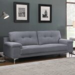 NOTE Kαναπές Σαλονιού - Καθιστικού 3Θέσιος, Ύφασμα Μπλε - Γκρι κωδ. 0706-Ε-00021080