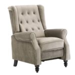 CHESTER Relax Πολυθρόνα Μπερζέρα Σαλονιού, Καθιστικού Ύφασμα Απόχρωση Antique Εκρού κωδ. 0706-Ε-00023454