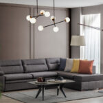 Γωνιακός Καναπές DUBLIN (RIGHT) χρ.ΓΚΡΙ ΣΚΟΥΡΟ κωδ. 0744-DUBLIN-R-DGR