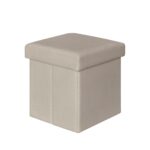 ORION Σκαμπό Αποθηκευτικό - Βοηθητικό, PU Άσπρο κωδ. 0706-Ε-00013815