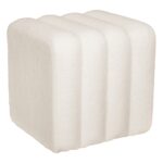 TOGO Σκαμπό Βοηθητικό, Teddy Ύφασμα Εκρού κωδ. 0706-Ε-00024984