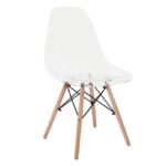 ART Wood Καρέκλα Τραπεζαρίας - Κουζίνας, Πόδια Οξιά, Κάθισμα PET Clear - 1 Step K/D κωδ. 0706-Ε-00017421