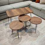 ΣΕΤ 3+1ΤΜΧ ΤΡΑΠΕΖΑΚΙΑ ODET ΟΡΘΟΓ. 90cm & 38cm χρ. ΚΑΦΕ κωδ. 0740-10028