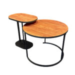 Σετ 2τμχ Τραπεζάκια Σαλονιού ARIA χρ. BEIGE κωδ. 0740-1003