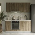 Σύνθεση Κουζίνα Alice 180cm Truffle 180x60x82cm M307.08