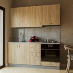 Σύνθεση Κουζίνα Adrea 180cm συρτάρια  Oak Sonoma 180x60x82cm M308.07