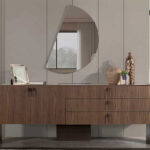 Κονσόλα CONA με Καθρέφτη χρ. ΚΑΦΕ, 215x81x45cm, κωδ. 0739-CONAKON