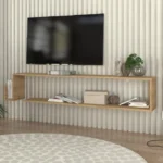 Έπιπλο τηλεόρασης επιτοίχιο Regnar Megapap χρώμα sapphire oak 168,6x25x31,8εκ. κωδ. 0711-253771