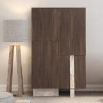 Μπουφές AZIA Σετ 2ΤΜΧ χρ.ΚΑΦΕ-MARBLE κωδ.0739-AZIABKC