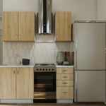 Σύνθεση Κουζίνα Mia 120cm συρτάρια  Oak Sonoma 120x60x82cm 9SKIMIA-SONOMA