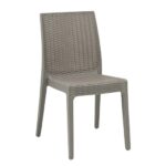 DAFNE Καρέκλα Τραπεζαρίας Κήπου Στοιβαζόμενη, PP Rattan Look UV Protection, Tortora κωδ. 0706-Ε-00015122