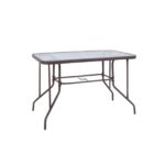 BALENO Τραπέζι Κήπου Βεράντας, Μέταλλο Βαφή Καφέ κωδ. 0706-Ε-00017800