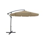 ΟΜΠΡΕΛΑ HANGING Αλουμινίου Σκελετός Ανθρακί, Ύφασμα Μπεζ, Βάση Μέταλλο Βαφή Ανθρακί κωδ.0706-Ε-00017960