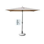 ΟΜΠΡΕΛΑ Σκελετός Αλουμινίου Βαφή Ανθρακί, Ύφασμα Μπεζ κωδ.0706-Ε-00018103