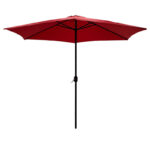 Ομπρέλα Beach pakoworld στρογγυλή αλουμινίου Φ3m κόκκινο κωδ. 0060-186-000003
