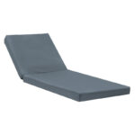 Μαξιλάρι ξαπλώστρας Sadie pakoworld ύφασμα σε γκρι απόχρωση 65x185x15εκ κωδ. 0060-211-000017