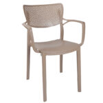 Πολυθρόνα Frontline pakoworld PP cappucino κωδ.0060-253-000018