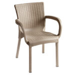 Πολυθρόνα Festive pakoworld PP cappucino κωδ.0060-253-000045