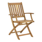 Πολυθρόνα Mobie pakoworld πτυσσόμενη ξύλο ακακίας φυσικό 56x61x89εκ. κωδ.0060-282-000014