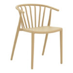 Πολυθρόνα Zelma pakoworld pp σε ανοιχτή απόχρωση cappuccino 55x53x73εκ. κωδ. 0060-326-000025