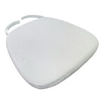 Μαξιλάρι Kursi pakoworld ύφασμα σε λευκή απόχρωση 40.5x38.5x4εκ. κωδ.0060-326-000031