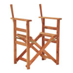 Σκελετός πολυθρόνας σκηνοθέτη Kompa pakoworld μασίφ ξύλο οξιάς σε καρυδί απόχρωση 56.5x54x88εκ. κωδ. 0060-363-000001