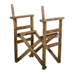 Πολυθρόνα σκηνοθέτη Klara Megapap πτυσσόμενη (μόνο σκελετός) ξύλο οξιάς σε καρυδί εμποτισμού 61x51x86εκ. κωδ. 0711-0033720