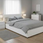 Κρεβάτι Norse pakoworld  pu λευκό με αποθηκευτικό χώρο 160x200εκ κωδ. 0060-006-000027