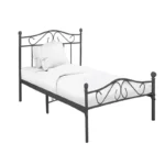 Κρεβάτι Yorick pakoworld μαύρο μεταλλικό 90x190εκ. κωδ.0060-285-000013