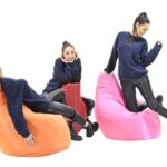 Πουφ πολυθρόνα Eco pakoworld 100% αδιάβροχο γκρι κωδ. 0060-056-000012