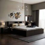 Κρεβάτι OLYMPUS pakoworld χρώμα wenge 160x200εκ. κωδ.0060-123-000036