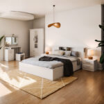 Κρεβάτι OLYMPUS pakoworld σε χρώμα antique λευκό 160x200εκ. κωδ.0060-123-000210