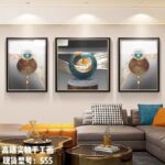 ΠΙΝΑΚΑΣ ΤΡΙΠΤΥΧΟΣ ΚΥΚΛΟΣ  (60x80/80x80/60x80) (PS FRAME+ GLASS) κωδ. 0770-K119-13