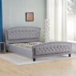 Κρεβάτι Camaro pakoworld ύφασμα σε γκρι απόχρωση160x200εκ κωδ. 0060-347-000020