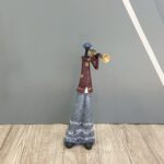 ΔΙΑΚΟΣΜΗΤΙΚΗ ΦΙΓΟΥΡΑ ΜΟΥΣΙΚΟΣ χρ.ΓΚΡΙ ΚΑΦΕ ΧΡΥΣΟ κωδ.0770-736