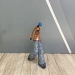 ΔΙΑΚΟΣΜΗΤΙΚΗ ΦΙΓΟΥΡΑ ΜΟΥΣΙΚΟΣ χρ.ΚΑΦΕ ΓΚΡΙ ΑΣΗΜΙ κωδ.0770-739