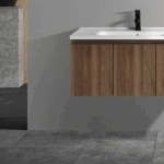 Σετ Πάγκος LAVARE 100cm χρ. ΚΑΡΥΔΙ κωδ. S3BLAV100WAL 100x47x47cm