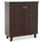 Παπουτσοθήκη-ντουλάπι MANTAM pakoworld 12 ζεύγων χρώμα καρυδί 78x40x92εκ. κωδ.0060-049-000003