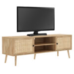 Έπιπλο τηλεόρασης Oslo pakoworld sonoma 150x39x49εκ. κωδ.0060-086-000012