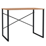 Γραφείο Zayn pakoworld χρώμα καρυδί - μαύρο 90x60x70εκ. κωδ.0060-120-000053