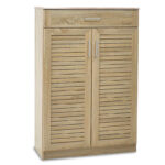 Παπουτσοθήκη-ντουλάπι SANTE pakoworld 20 ζεύγων χρώμα sonoma 80x37x123εκ. κωδ.0060-123-000001