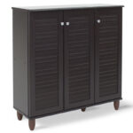 Παπουτσοθήκη-ντουλάπι SANTO pakoworld 16 ζεύγων χρώμα wenge 89,5x34,5x91,5εκ. κωδ.0060-123-000032