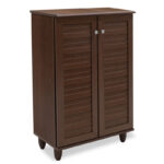 Παπουτσοθήκη-ντουλάπι SANTO pakoworld 10 ζεύγων χρώμα καρυδί 60x34,5x91,5εκ.0060-123-000060