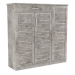 Παπουτσοθήκη-ντουλάπι SANTE pakoworld 30 ζεύγων χρώμα antique ανθρακί 120x37x123εκ κωδ. 0060-123-000198