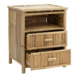 Κομοδίνο Ofra pakoworld bamboo φυσικό 56x46x69εκ. κωδ.0060-141-000021