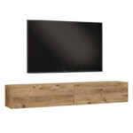 Έπιπλο τηλεόρασης επιτοίχιο Dello pakoworld sonoma 180x31.6x29.6εκ κωδ. 0060-176-000060