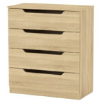 Συρταριέρα Azenor pakoworld 4ων συρταριών sonoma 72x38x83εκ. κωδ.0060-184-000052