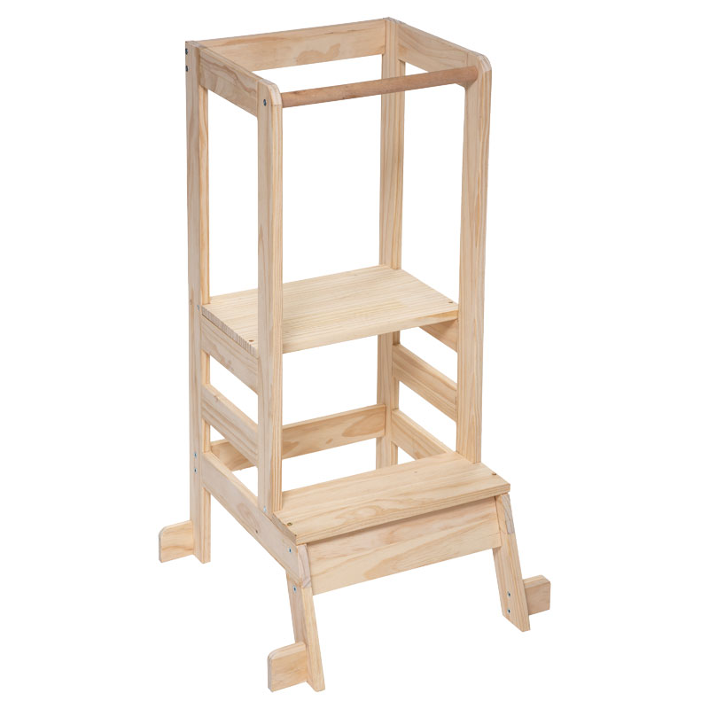 Παιδικός πύργος παρατήρησης Montessori pakoworld φυσικό 51x51x90εκ κωδ. 0060-199-000475