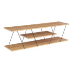 Έπιπλο τηλεόρασης Tars pakoworld sonoma-μαύρο 120x30x33εκ κωδ. 0060-225-000029